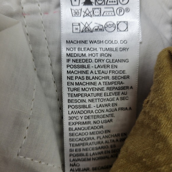 NWT Levis Mens 29x30 Beige Corduroy Pants Straight Leg Mid Rise - Picture 7 of 8